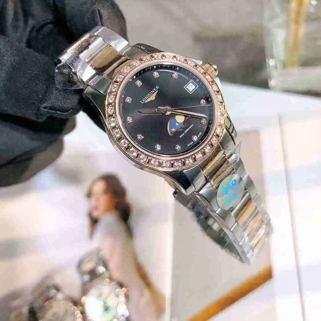 General Watches Longines Watch Women's Watch Paired with Original Fully Automatic Mechanical Movement Top Grade 316 Precision Steel Case with Mineral Super Strong Mirror Diameter 30mm KK02650 4 view 6