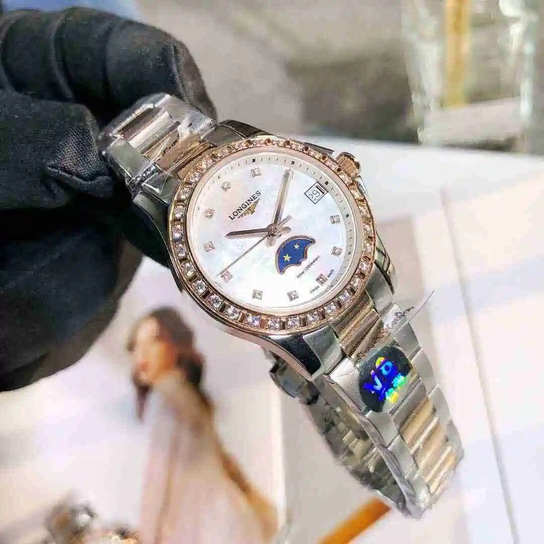 General Watches Longines Watch Women's Watch Paired with Original Fully Automatic Mechanical Movement Top Grade 316 Precision Steel Case with Mineral Super Strong Mirror Diameter 30mm KK02650 4 view 7