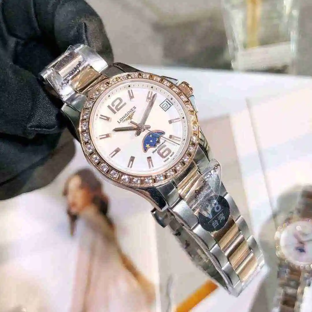 General Watches Longines Watch Women's Watch Paired with Original Fully Automatic Mechanical Movement Top Grade 316 Precision Steel Case with Mineral Super Strong Mirror Diameter 30mm KK02650 4 view 8