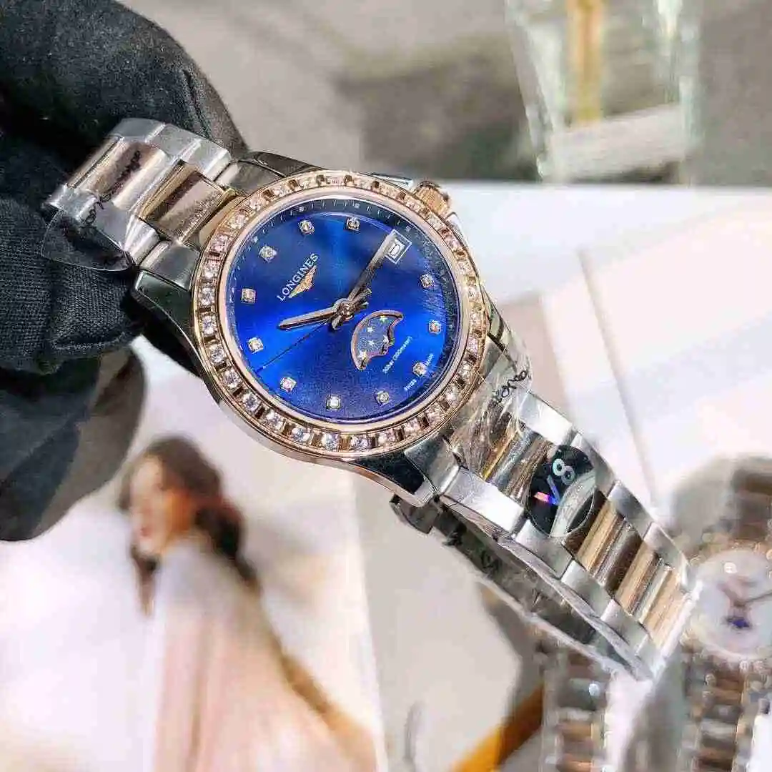 General Watches Longines Watch Women's Watch Paired with Original Fully Automatic Mechanical Movement Top Grade 316 Precision Steel Case with Mineral Super Strong Mirror Diameter 30mm KK02650 4 view 9