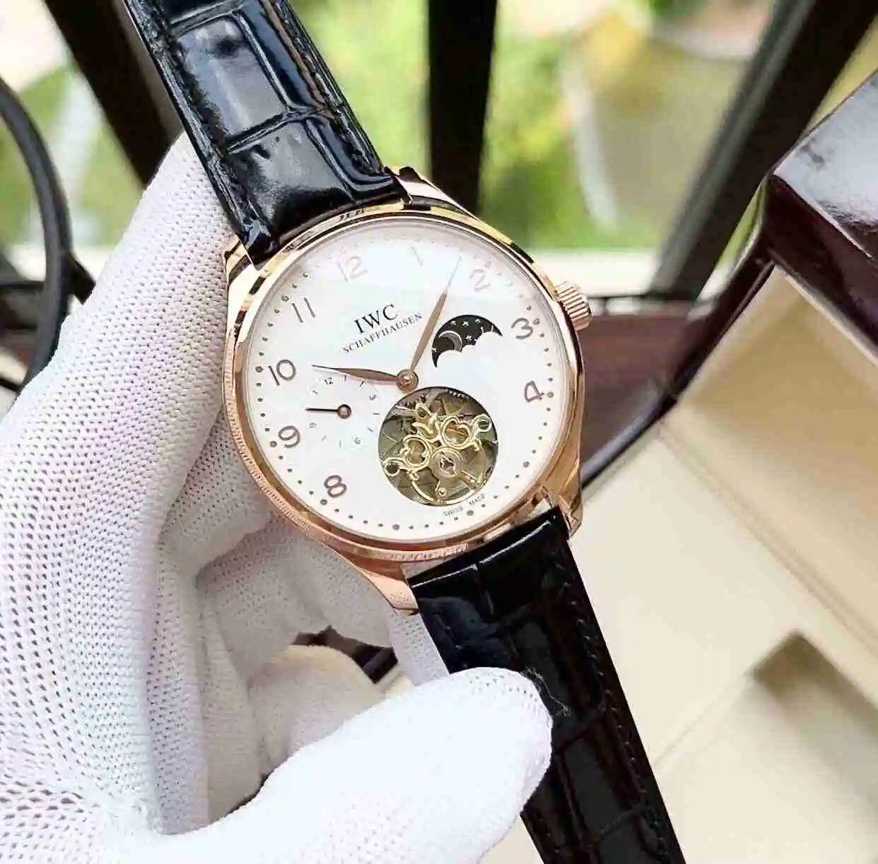 General Watches IWC Wanguo Watch Men's Watch Paired with Original Fully Automatic Mechanical Movement Top Grade 316 Precision Steel Case with Mineral Super Strong Mirror Diameter 42mm KK05250 1 view 8