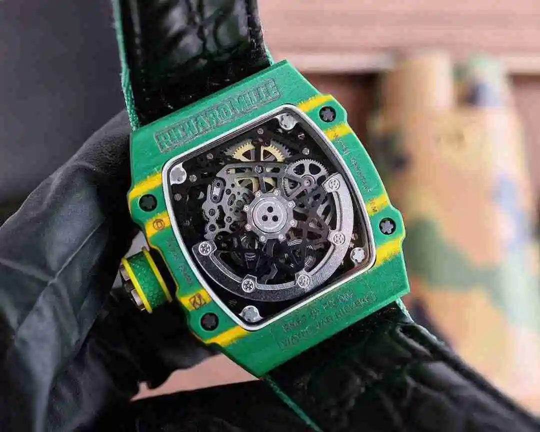 General Watches Richard Mille Richard Miller Watch Men's Watch Paired with Original Fully Automatic Mechanical Movement Top Grade 316 Precision Steel Case with Mineral Super Strong Mirror Diameter 48X42mm kk view 4