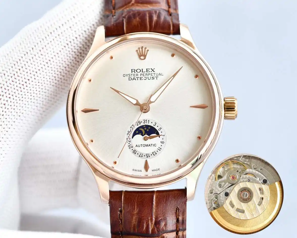 General Watches Watch Rolex men's watch with original fully automatic mechanical movement, top-grade 316 stainless steel case and strap, mineral super mirror, diameter 40mm KK06850 view 5