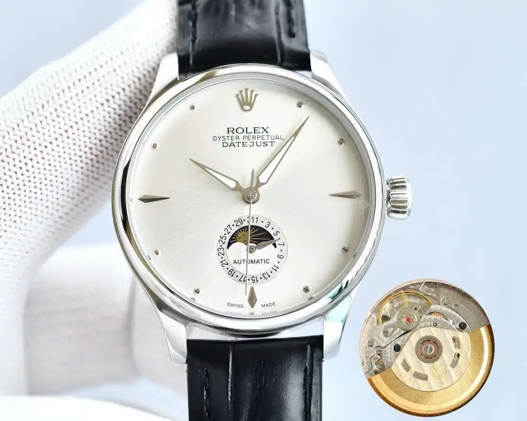 General Watches Watch Rolex men's watch with original fully automatic mechanical movement, top-grade 316 stainless steel case and strap, mineral super mirror, diameter 40mm KK06850 view 6