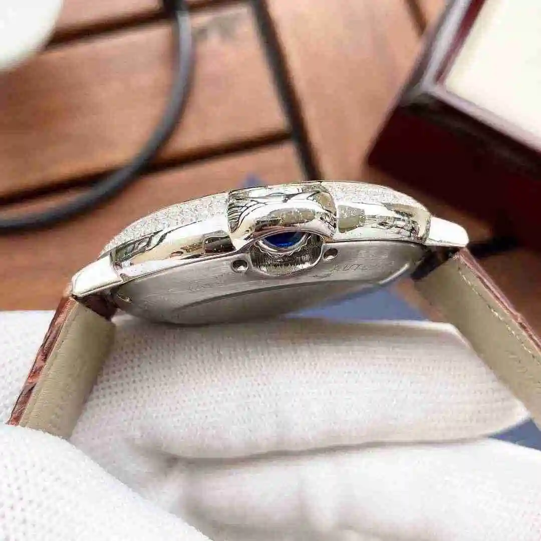 General Watches Cartier Watch Men's Watch Paired with Original Fully Automatic Mechanical Movement Top Grade 316 Precision Steel Case with Mineral Super Strong Mirror Diameter 44mm KK05650 view 4