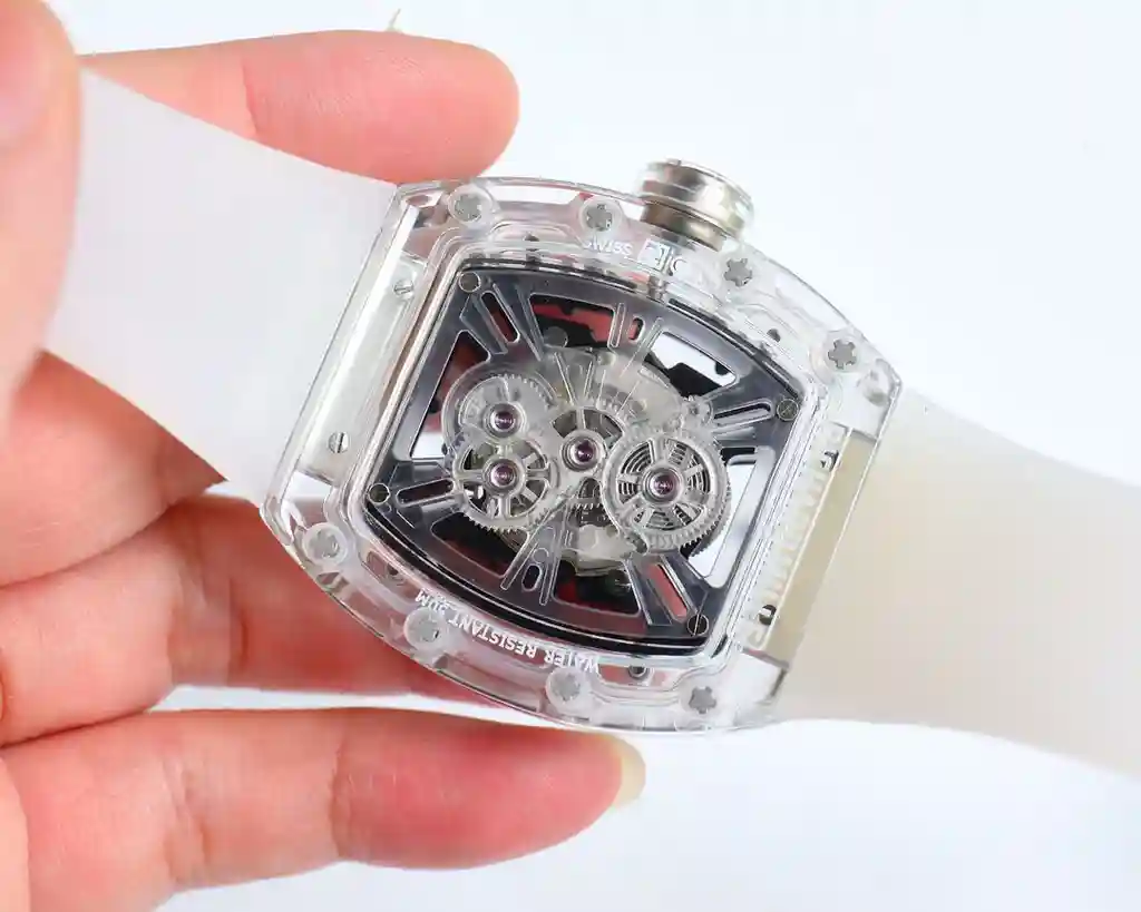 General Watches Richard@DeMille watch men's watch with original fully automatic mechanical movement top 316 stainless steel case strap mineral super mirror diameter 42mm KK012500 view 3