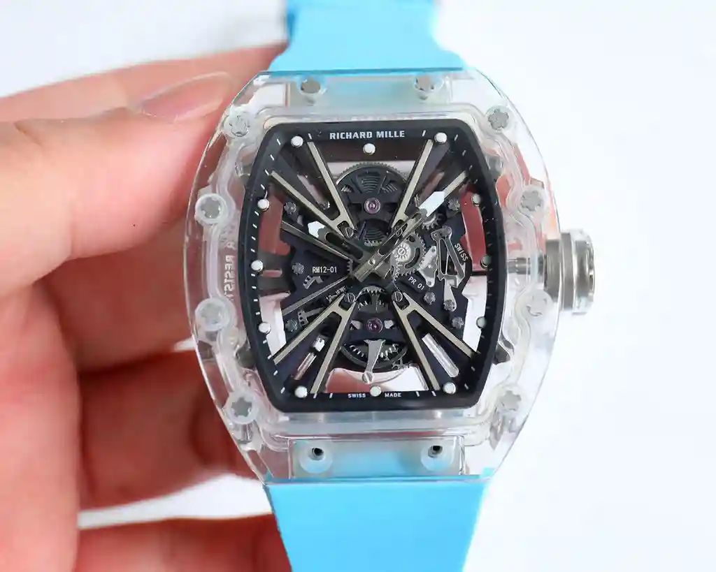 General Watches Richard@DeMille watch men's watch with original fully automatic mechanical movement top 316 stainless steel case strap mineral super mirror diameter 42mm KK012500 view 5