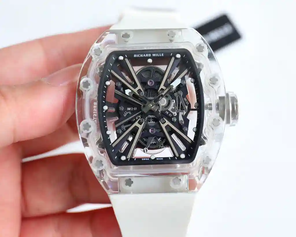 General Watches Richard@DeMille watch men's watch with original fully automatic mechanical movement top 316 stainless steel case strap mineral super mirror diameter 42mm KK012500 view 9