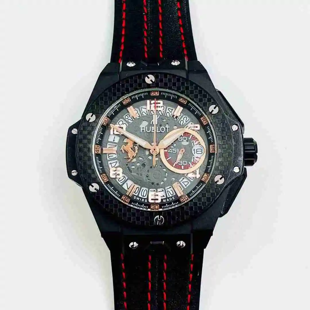 General Watches HUBLOT UBO Watch Men's Watch Paired with Original Fully Automatic Mechanical Movement Top Grade 316 Precision Steel Case with Mineral Super Strong Mirror Diameter 42mm KK05150 view 9