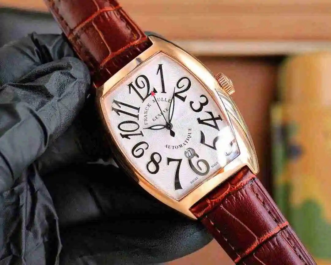 General Watches Franck Muller Frank Watch Men's Watch Paired with Original Fully Automatic Mechanical Movement Top Grade 316 Precision Steel Case with Mineral Super Strong Mirror Diameter 554213mm KK05250 1 view 9
