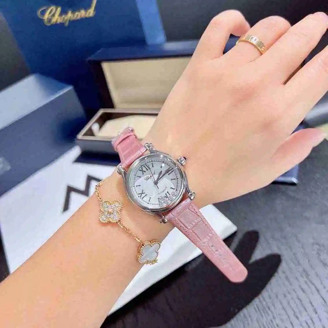 General Watches Chopard Chopin Watch Women's Watch Paired with Original Fully Automatic Mechanical Movement Top Grade 316 Precision Steel Case with Mineral Super Strong Mirror Diameter 33mm KK02650 view 4