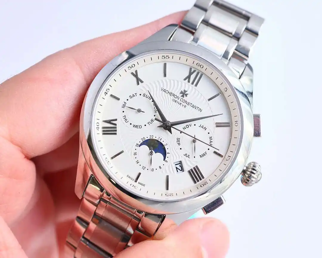 General Watches Vacheron Constantin Jiangshi@Denton Watch Men's watch with original fully automatic mechanical movement, top 316 stainless steel case and strap, mineral super mirror, diameter 40mm KK view 7