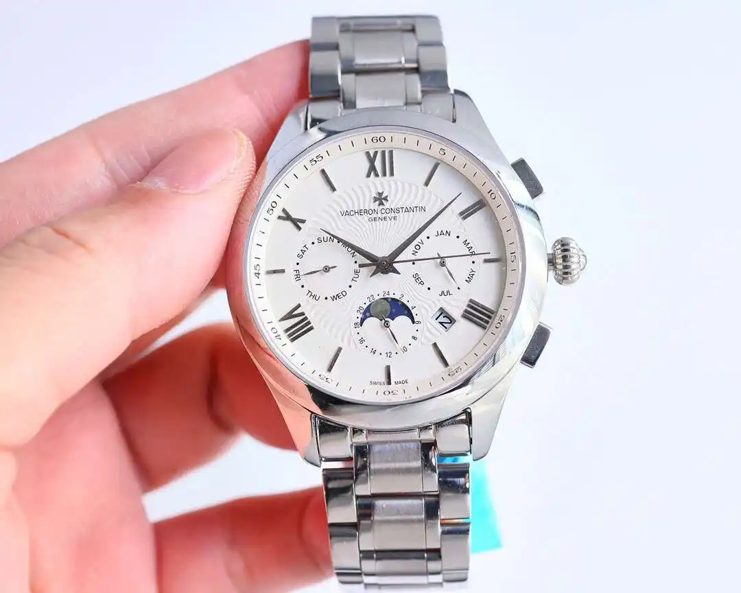 General Watches Vacheron Constantin Jiangshi@Denton Watch Men's watch with original fully automatic mechanical movement, top 316 stainless steel case and strap, mineral super mirror, diameter 40mm KK view 8