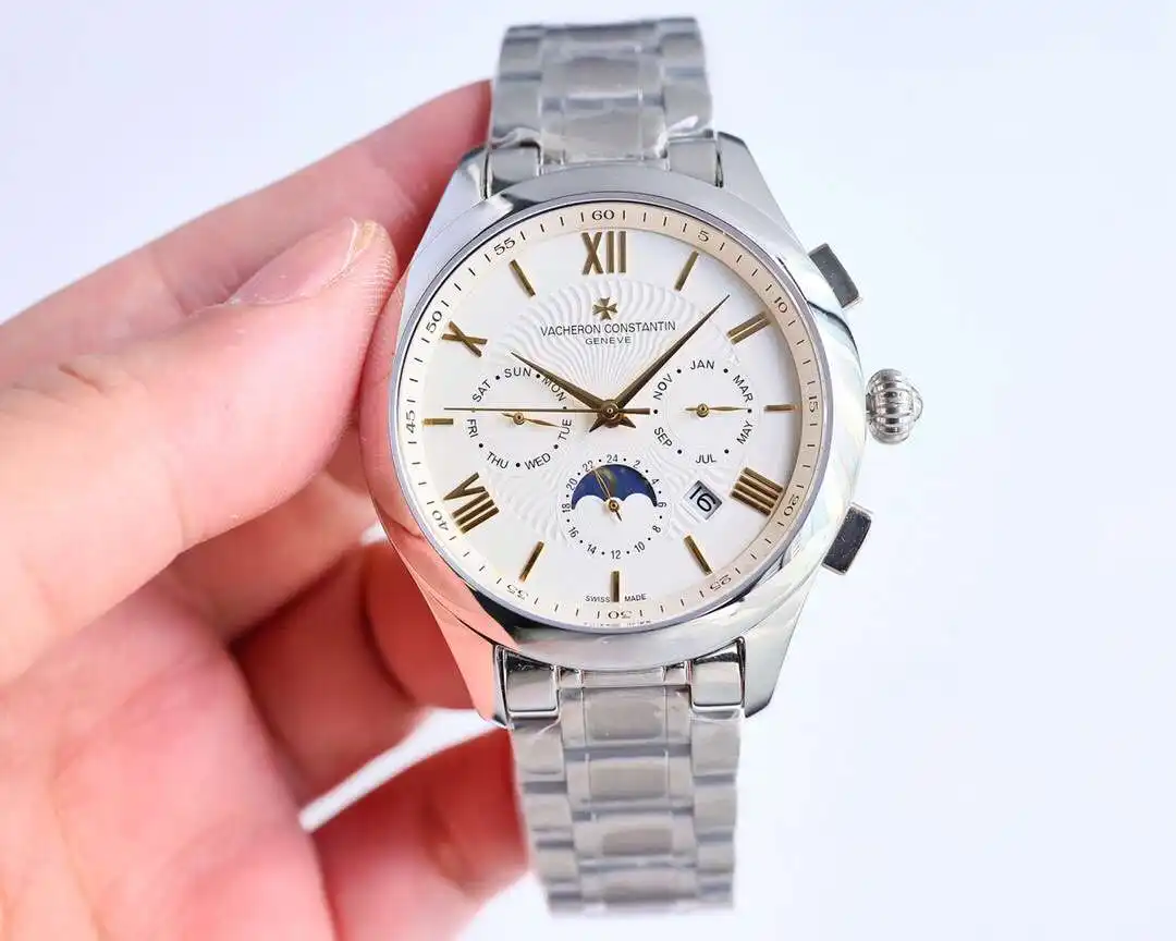 General Watches Vacheron Constantin Jiangshi@Denton Watch Men's watch with original fully automatic mechanical movement, top 316 stainless steel case and strap, mineral super mirror, diameter 40mm KK view 9