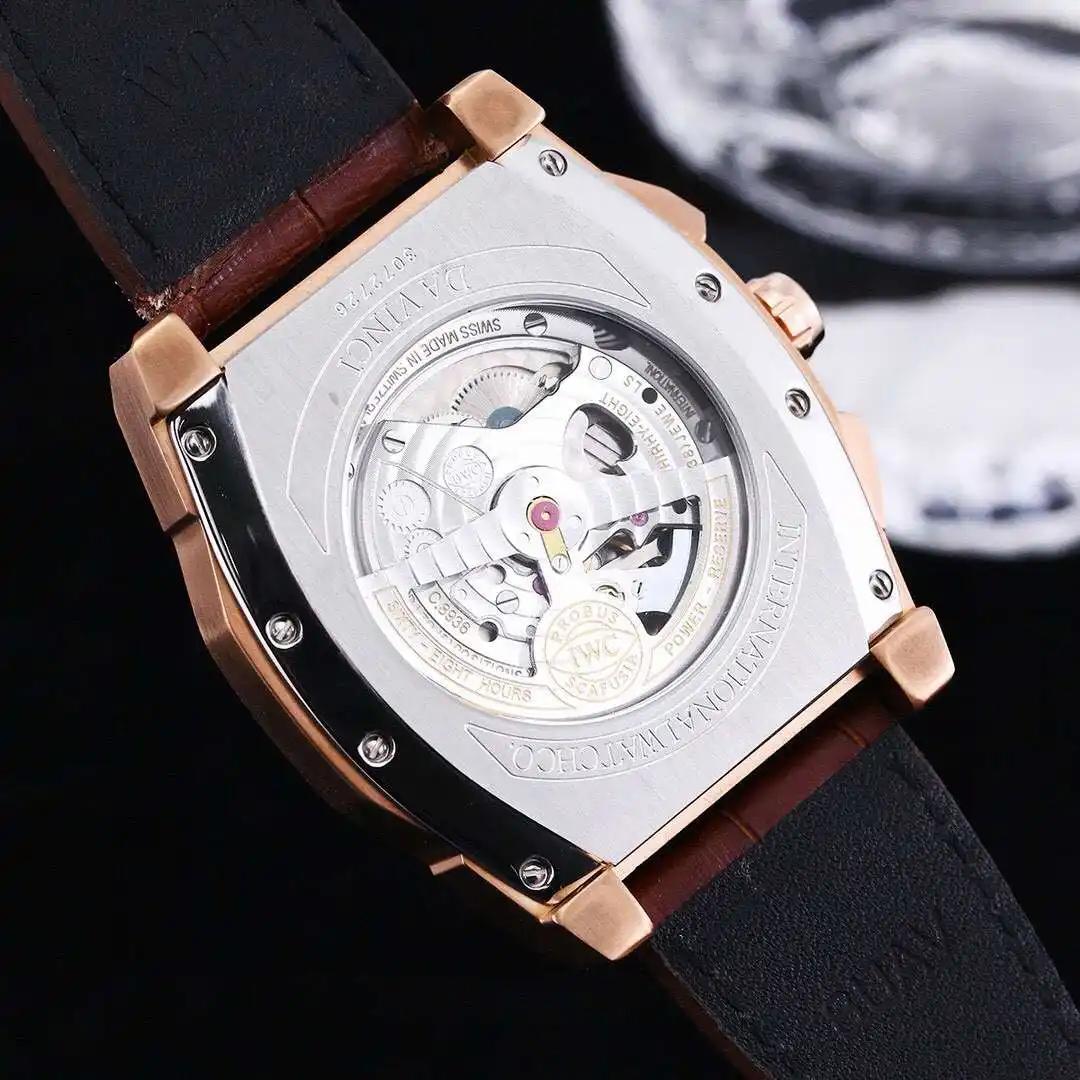 General Watches IWC men's watch with original fully automatic mechanical movement, top 316 stainless steel case and strap, mineral super mirror, diameter 43mm KK08500 4 view 3