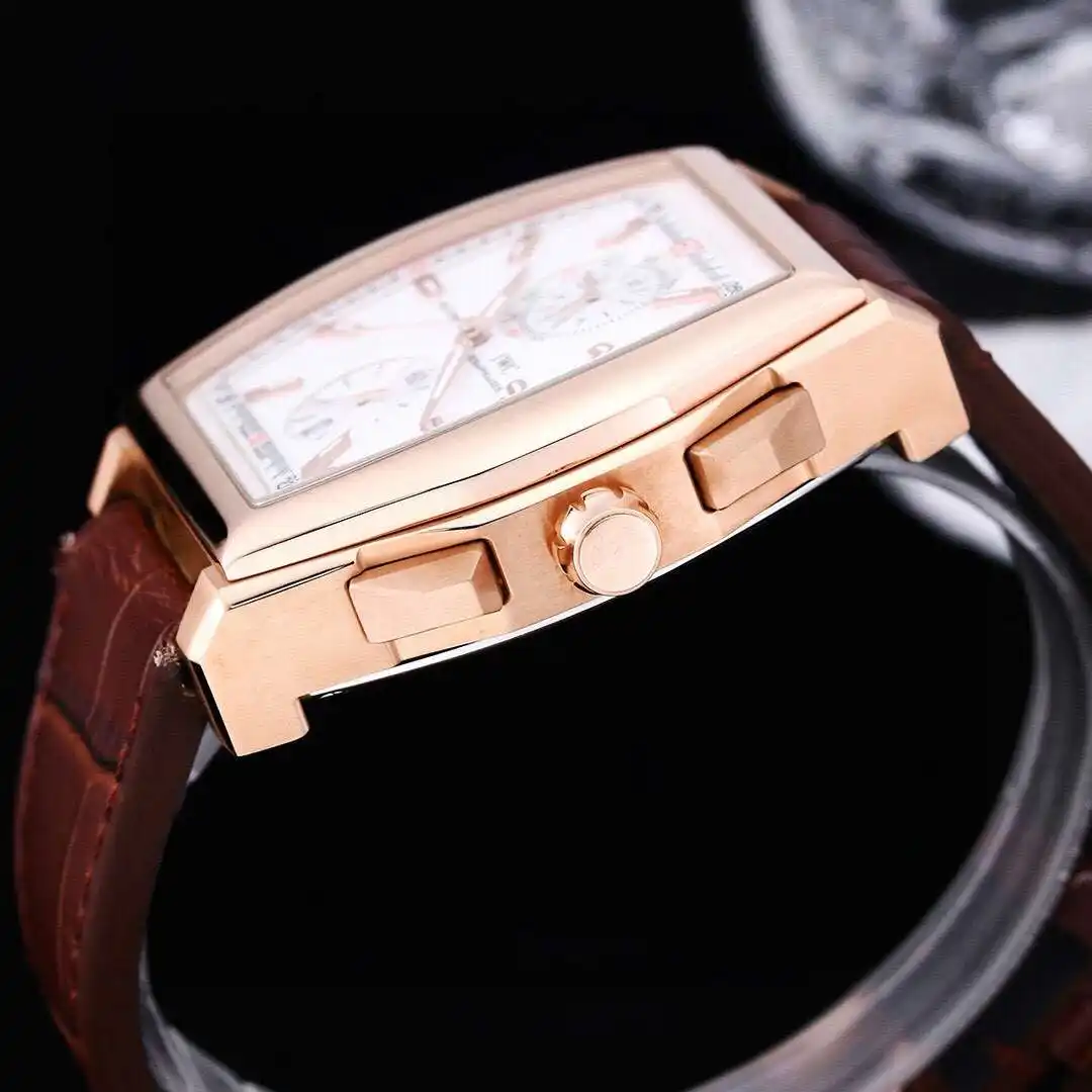 General Watches IWC men's watch with original fully automatic mechanical movement, top 316 stainless steel case and strap, mineral super mirror, diameter 43mm KK08500 4 view 5
