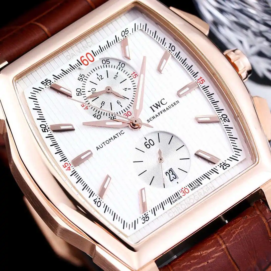 General Watches IWC men's watch with original fully automatic mechanical movement, top 316 stainless steel case and strap, mineral super mirror, diameter 43mm KK08500 4 view 7