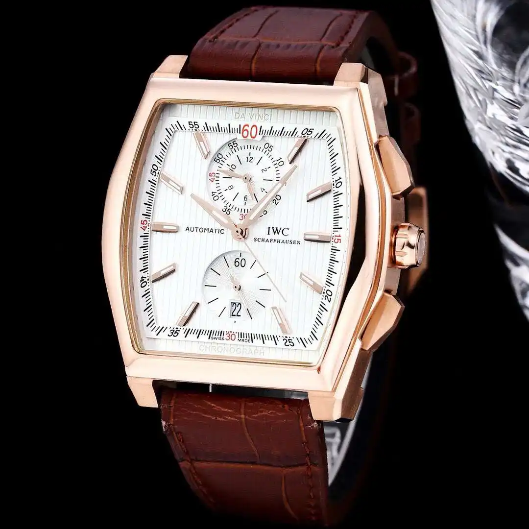 General Watches IWC men's watch with original fully automatic mechanical movement, top 316 stainless steel case and strap, mineral super mirror, diameter 43mm KK08500 4 view 9
