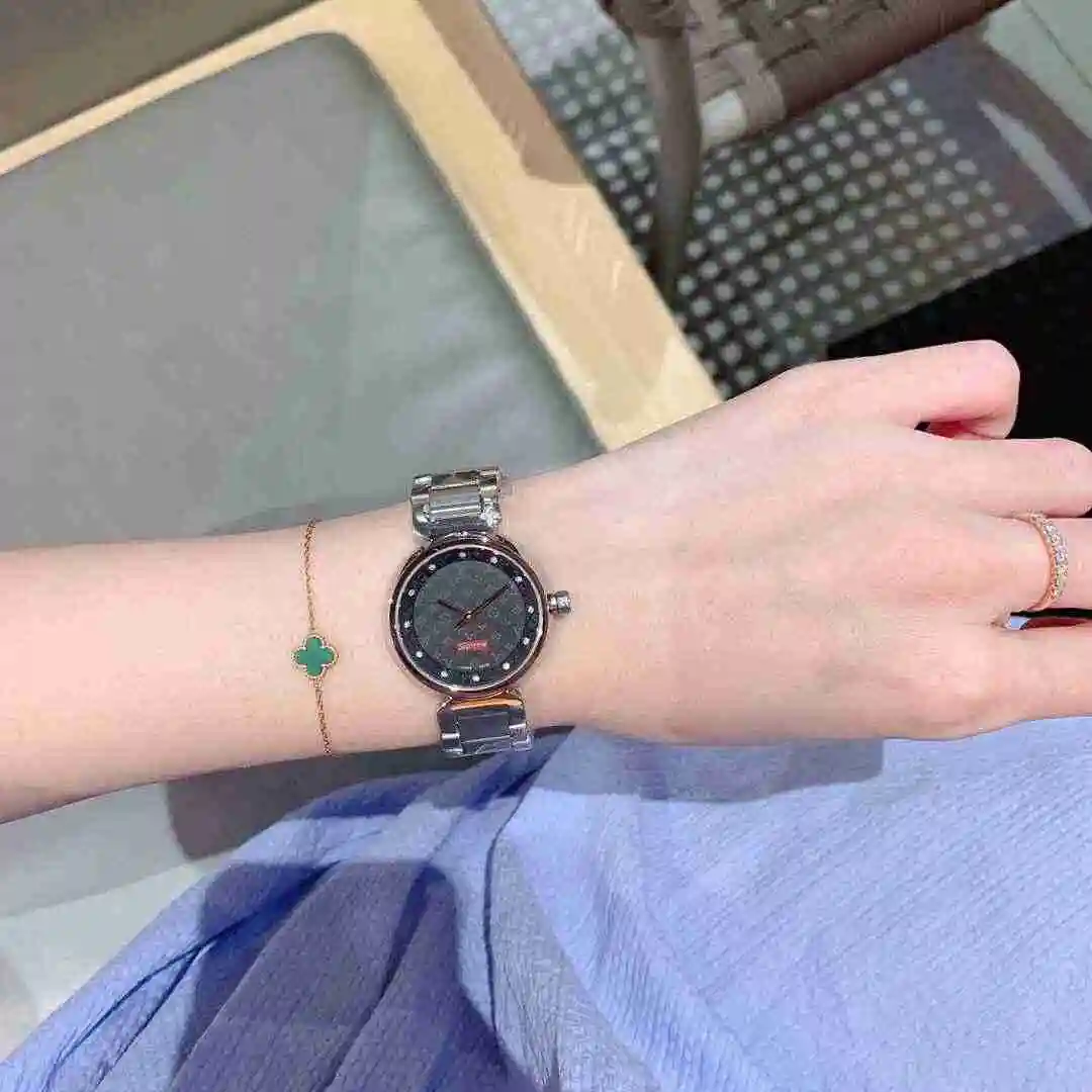General Watches LV watch for women with original fully automatic mechanical movement, top grade 316 precision steel case with mineral super strong mirror diameter 33mm KK02250 3 view 7
