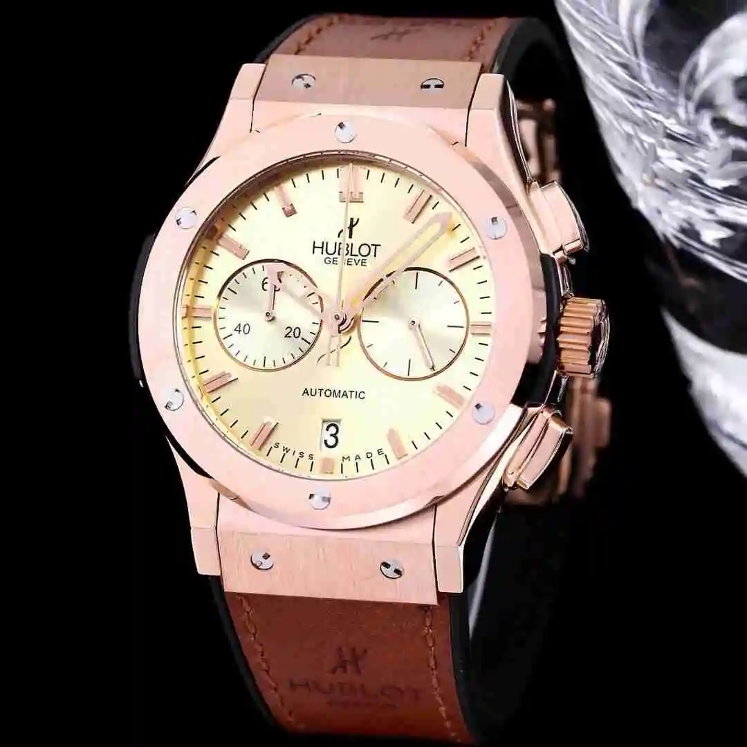 General Watches Hublot Yubo Watch Men's Watch Paired with Original Fully Automatic Mechanical Movement, Top Grade 316 Precision Steel Case with Mineral Super Strong Mirror Diameter 45mm KK04150 view 4