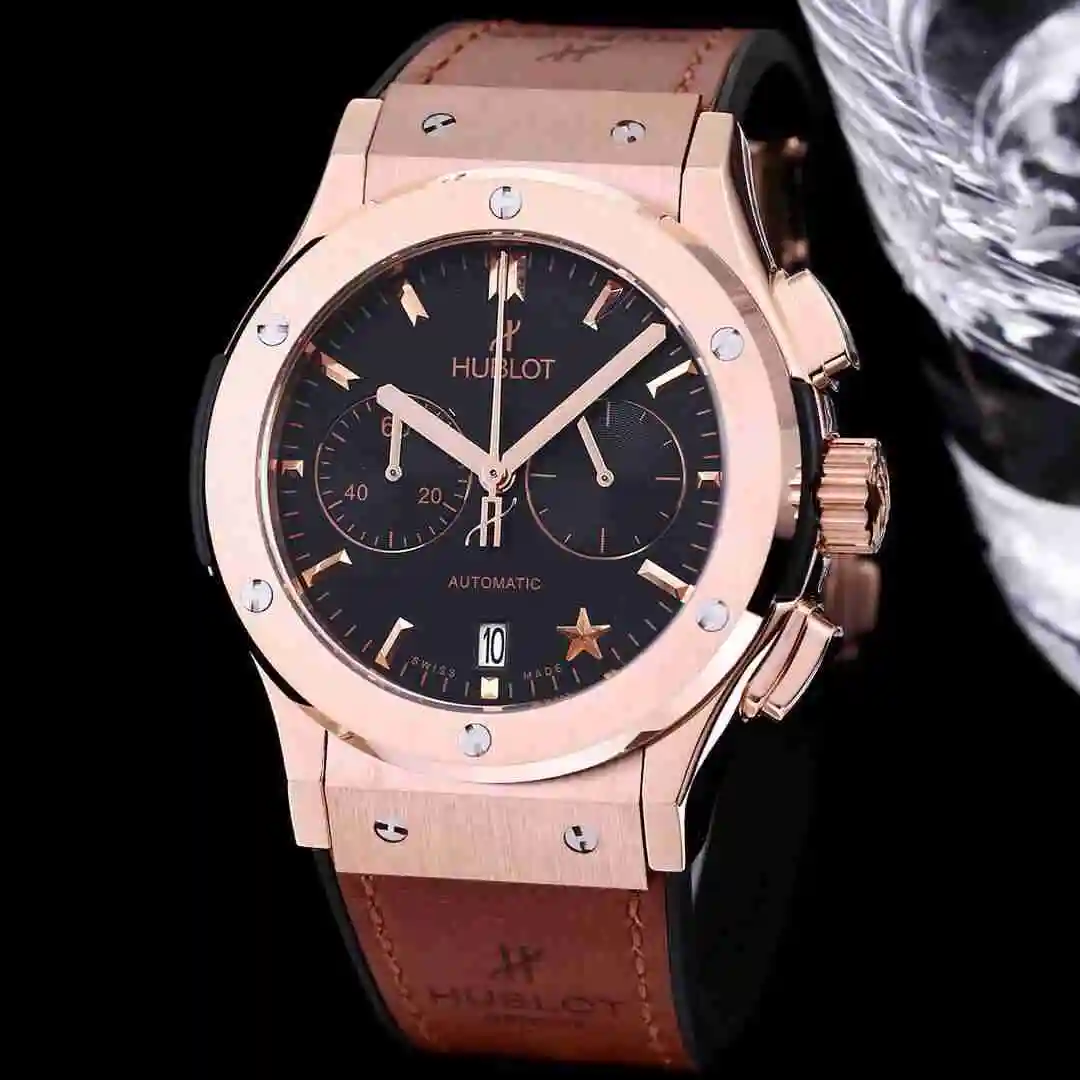 General Watches Hublot Yubo Watch Men's Watch Paired with Original Fully Automatic Mechanical Movement, Top Grade 316 Precision Steel Case with Mineral Super Strong Mirror Diameter 45mm KK04150 view 7