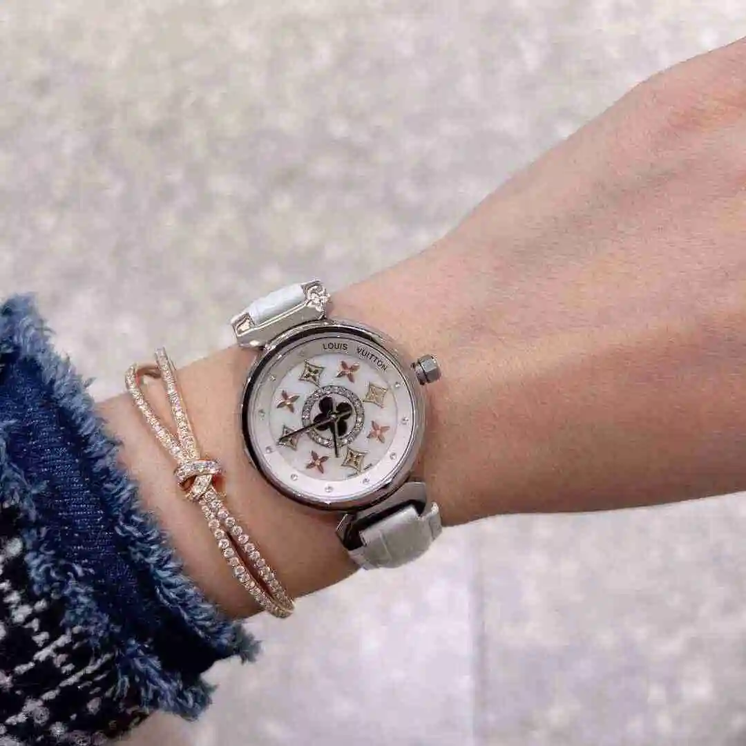 General Watches LV watch for women with original fully automatic mechanical movement, top grade 316 precision steel case with mineral super strong mirror diameter 33mm KK02250 2 view 4