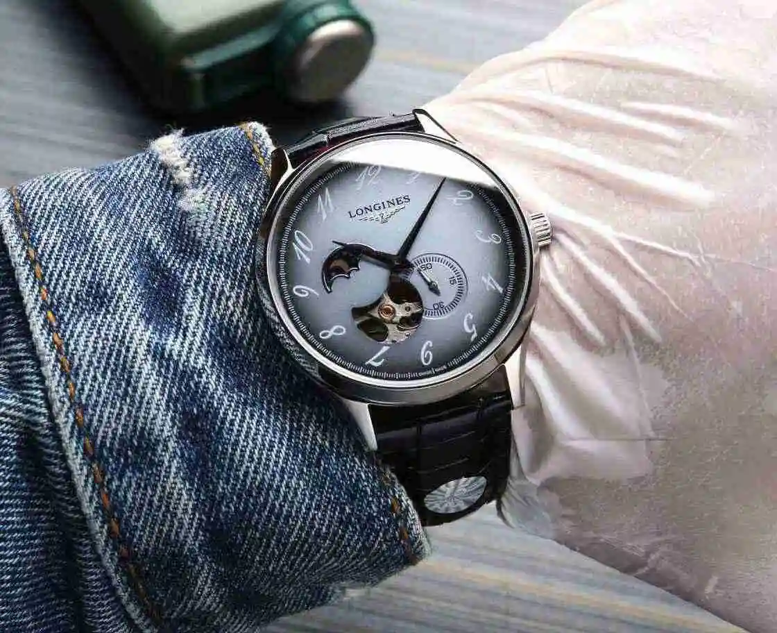 General Watches Longines watch for men with original fully automatic mechanical movement, top grade 316 precision steel case with mineral super strong mirror diameter 40mm kk07250 view 7