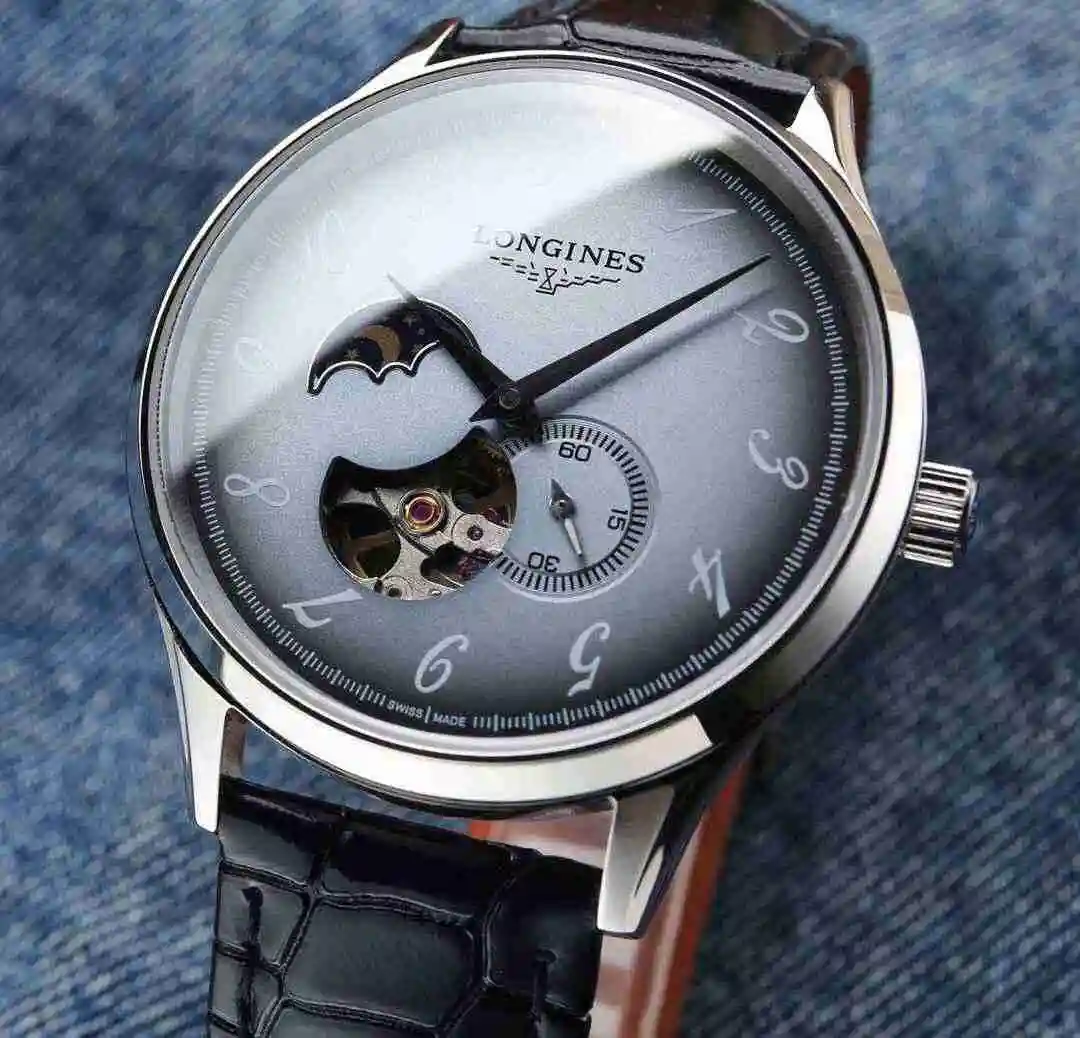 General Watches Longines watch for men with original fully automatic mechanical movement, top grade 316 precision steel case with mineral super strong mirror diameter 40mm kk07250 view 9