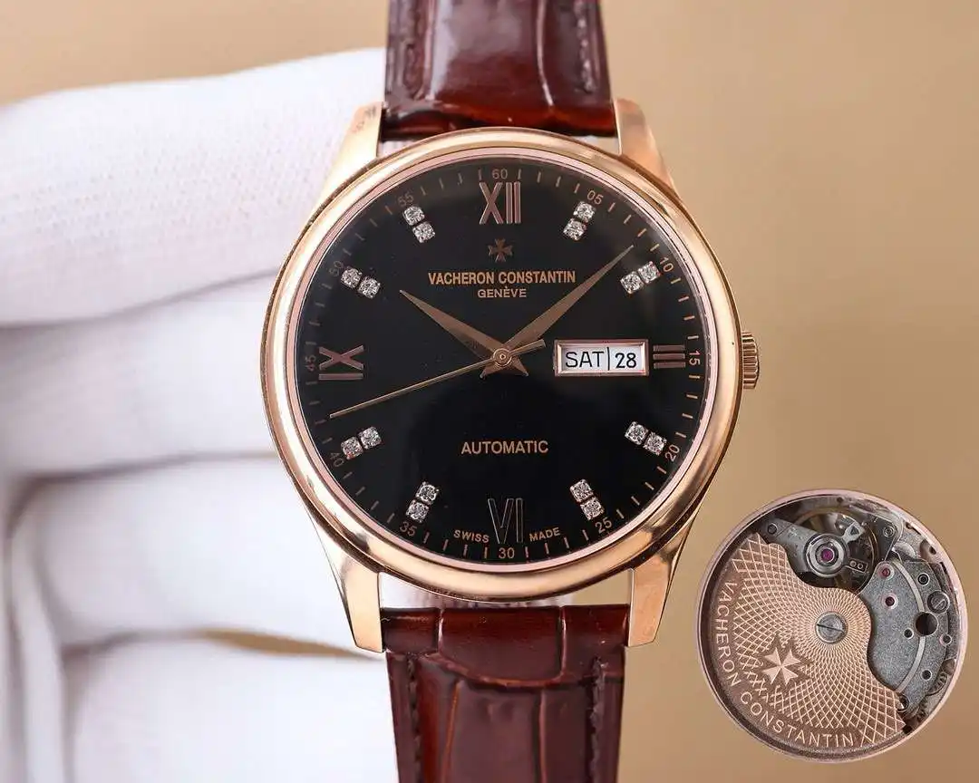 General Watches Vacheron Constantin Watch Jiang@Dun men's watch with original fully automatic mechanical movement, top-grade 316 stainless steel case and strap, mineral super mirror, diameter 40mm KK04550 1 view 5
