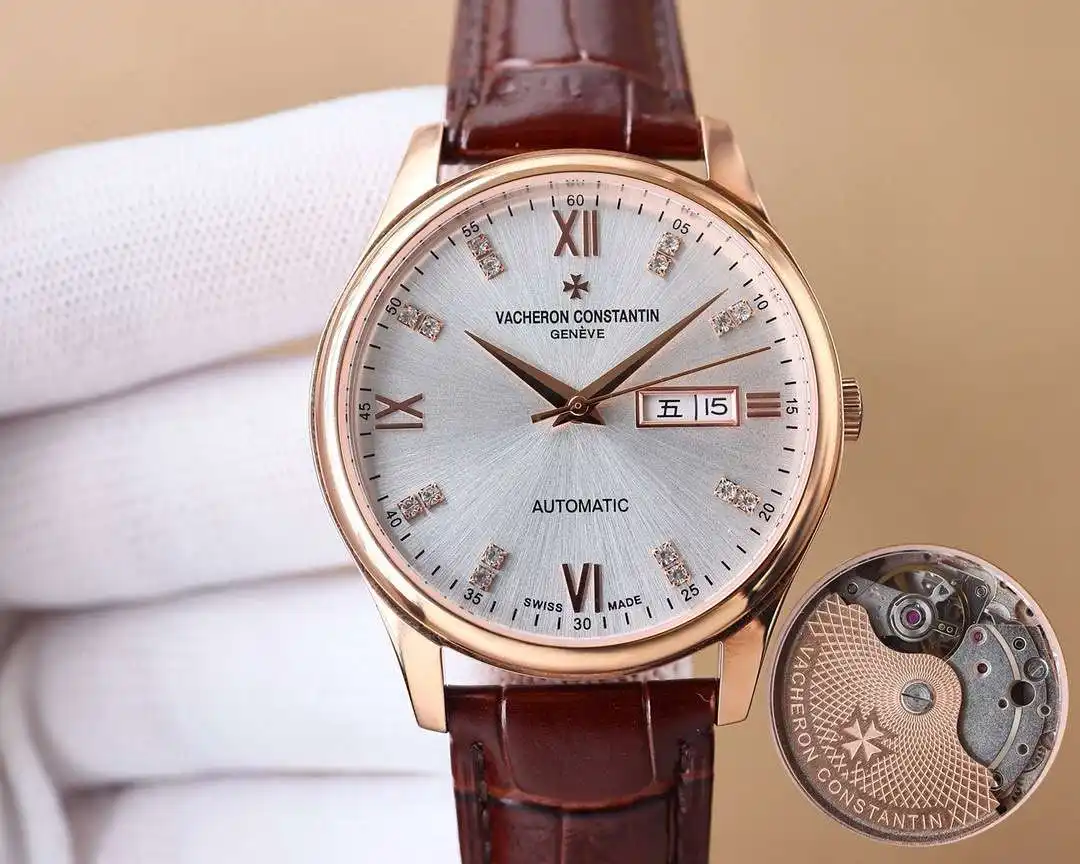 General Watches Vacheron Constantin Watch Jiang@Dun men's watch with original fully automatic mechanical movement, top-grade 316 stainless steel case and strap, mineral super mirror, diameter 40mm KK04550 1 view 7