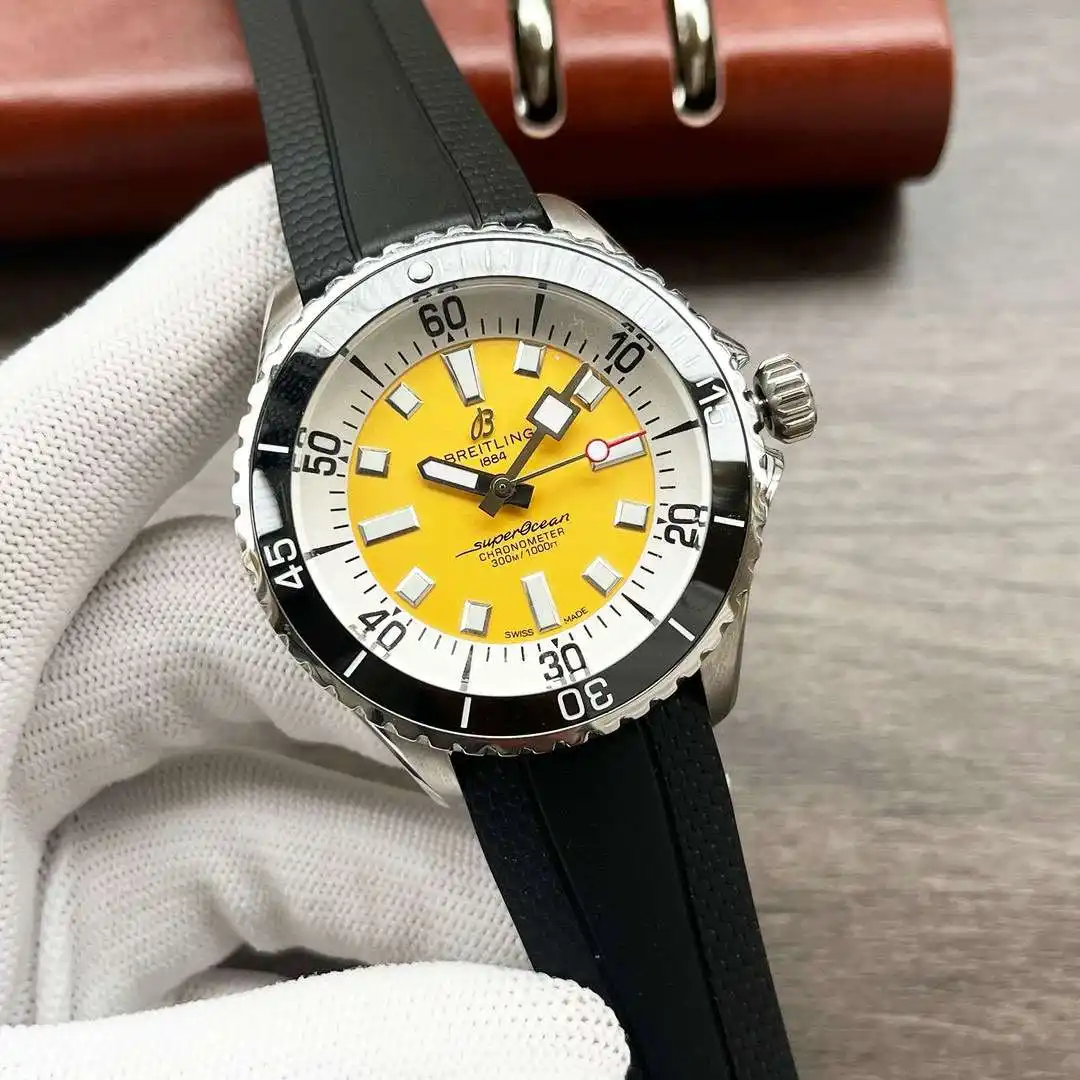 General Watches Breitling Watch: Bailing men's watch with original fully automatic mechanical movement, top-grade 316 stainless steel case and strap, mineral super mirror, diameter 44mm KK04450 view 5