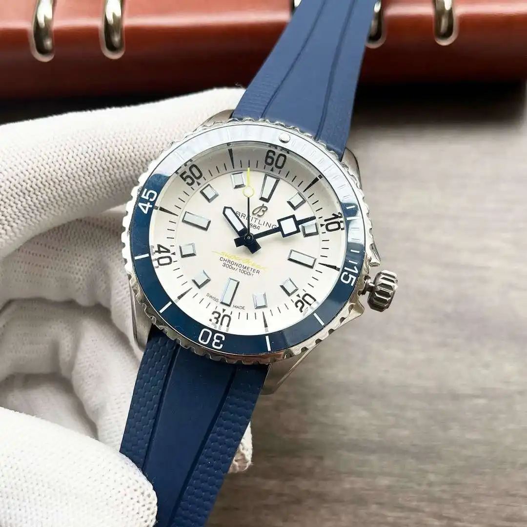 General Watches Breitling Watch: Bailing men's watch with original fully automatic mechanical movement, top-grade 316 stainless steel case and strap, mineral super mirror, diameter 44mm KK04450 view 8
