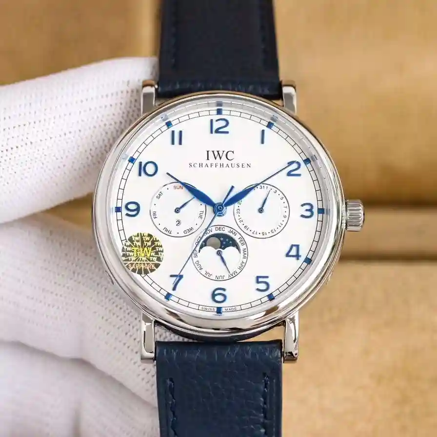 General Watches IWC Wan Guo Bai 1300 Gold 1350 Watch view 8