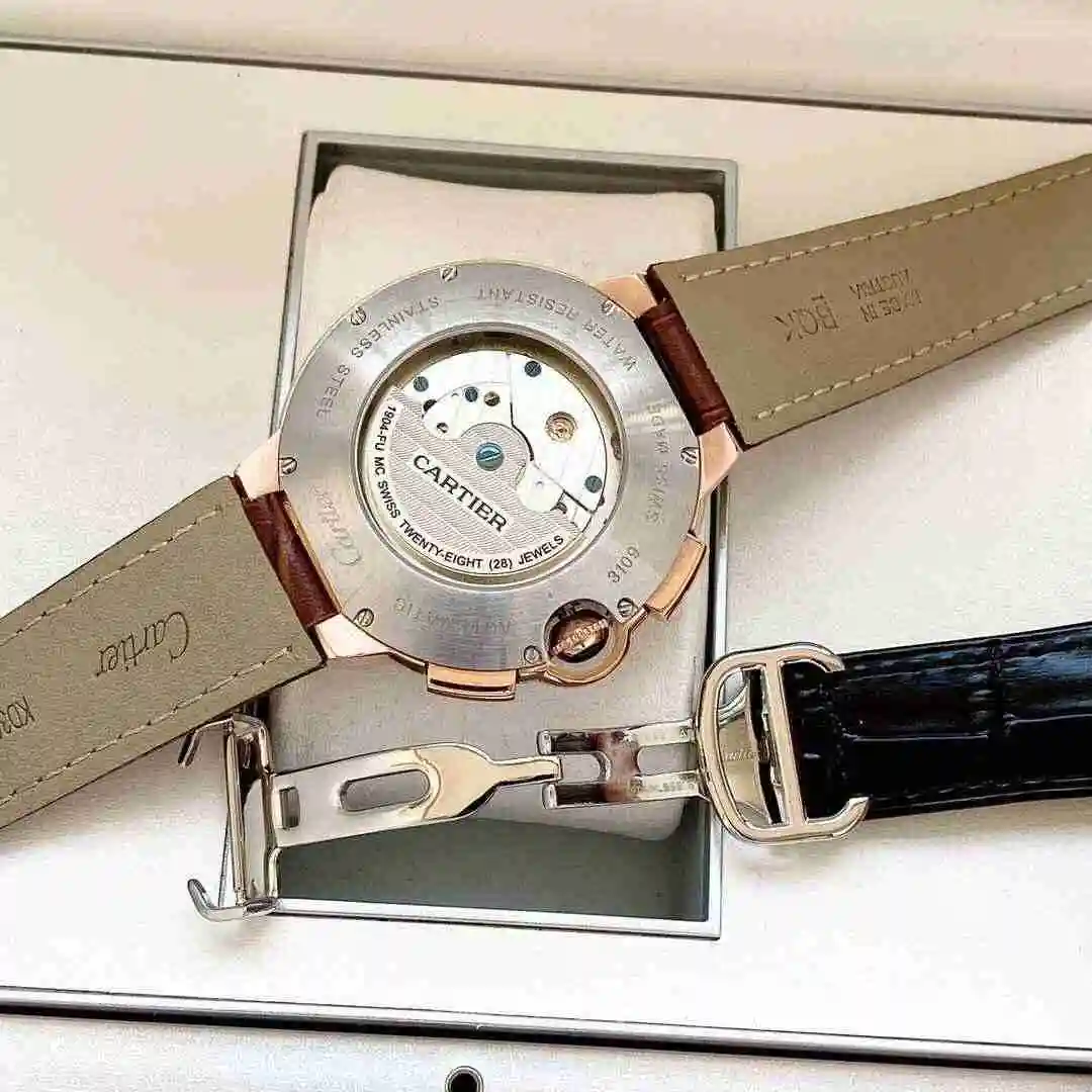 General Watches Cartier Watch Men's Watch Paired with Original Fully Automatic Mechanical Movement Top Grade 316 Precision Steel Case with Mineral Super Strong Mirror Diameter 44mm KK05300 1 view 2