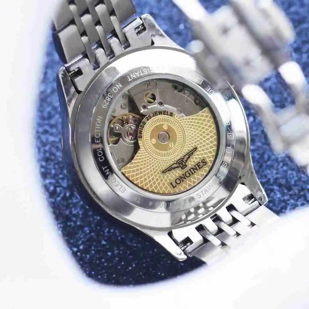 General Watches Longines watch for men with original fully automatic mechanical movement, top grade 316 precision steel case with mineral super strong mirror diameter 42mm KK04250 2 view 3