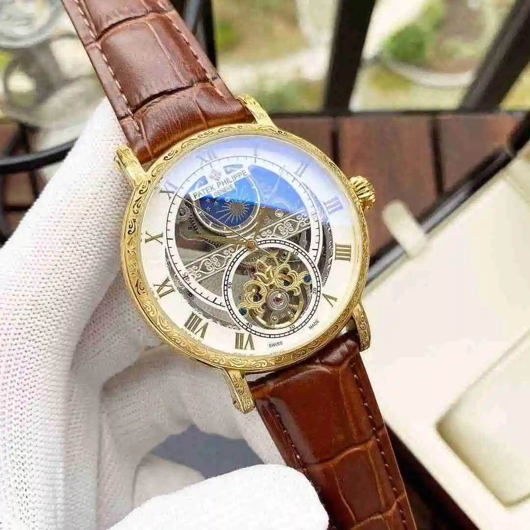 General Watches Patek Philippe Watch Men's Watch Paired with Original Fully Automatic Mechanical Movement Top Grade 316 Precision Steel Case Case with Mineral Super Strong Mirror Diameter 42mm KK05650 view 7