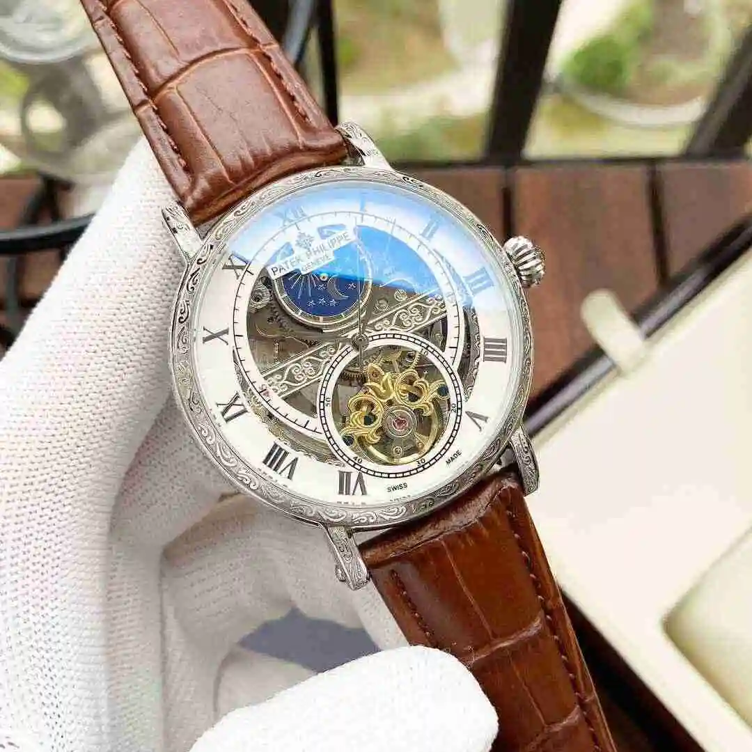 General Watches Patek Philippe Watch Men's Watch Paired with Original Fully Automatic Mechanical Movement Top Grade 316 Precision Steel Case Case with Mineral Super Strong Mirror Diameter 42mm KK05650 view 8