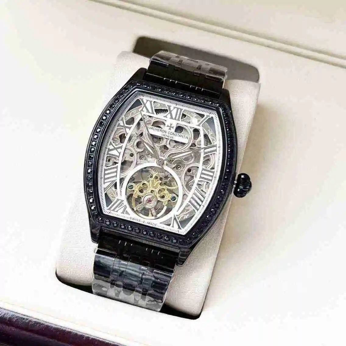 General Watches Vacheron Constantin Jiangshi Danton Watch Men's Watch Paired with Original Fully Automatic Mechanical Movement, Top Grade 316 Precision Steel Case with Mineral Super Strong Mirror Diameter 42mm KK05900 view 9