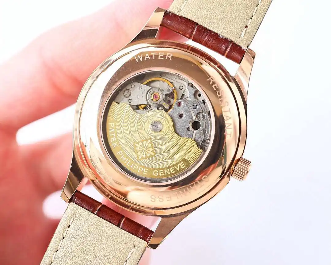 General Watches Patek Philippe Patek@Philippe watch men's watch with original fully automatic mechanical movement top 316 stainless steel case strap mineral super mirror diameter 40mm KK06850 3 view 3