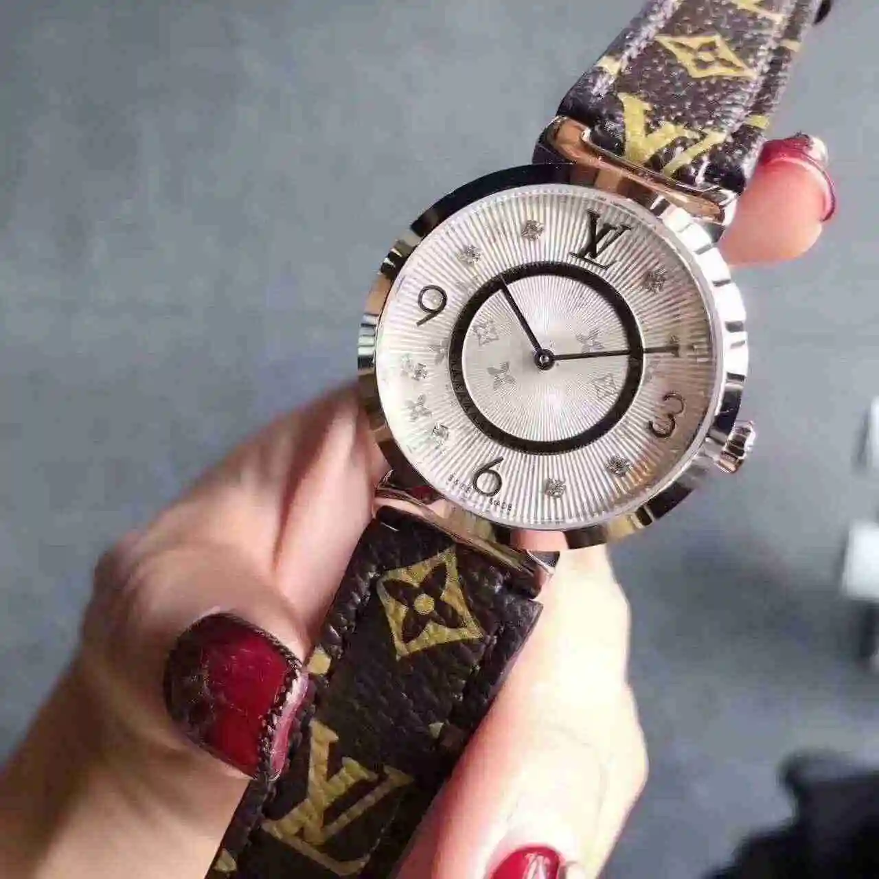 General Watches LV watch for women with original fully automatic mechanical movement, top grade 316 precision steel case with mineral super strong mirror diameter 34mm KK02750 view 2