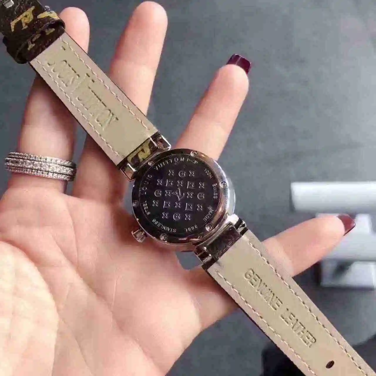 General Watches LV watch for women with original fully automatic mechanical movement, top grade 316 precision steel case with mineral super strong mirror diameter 34mm KK02750 view 3