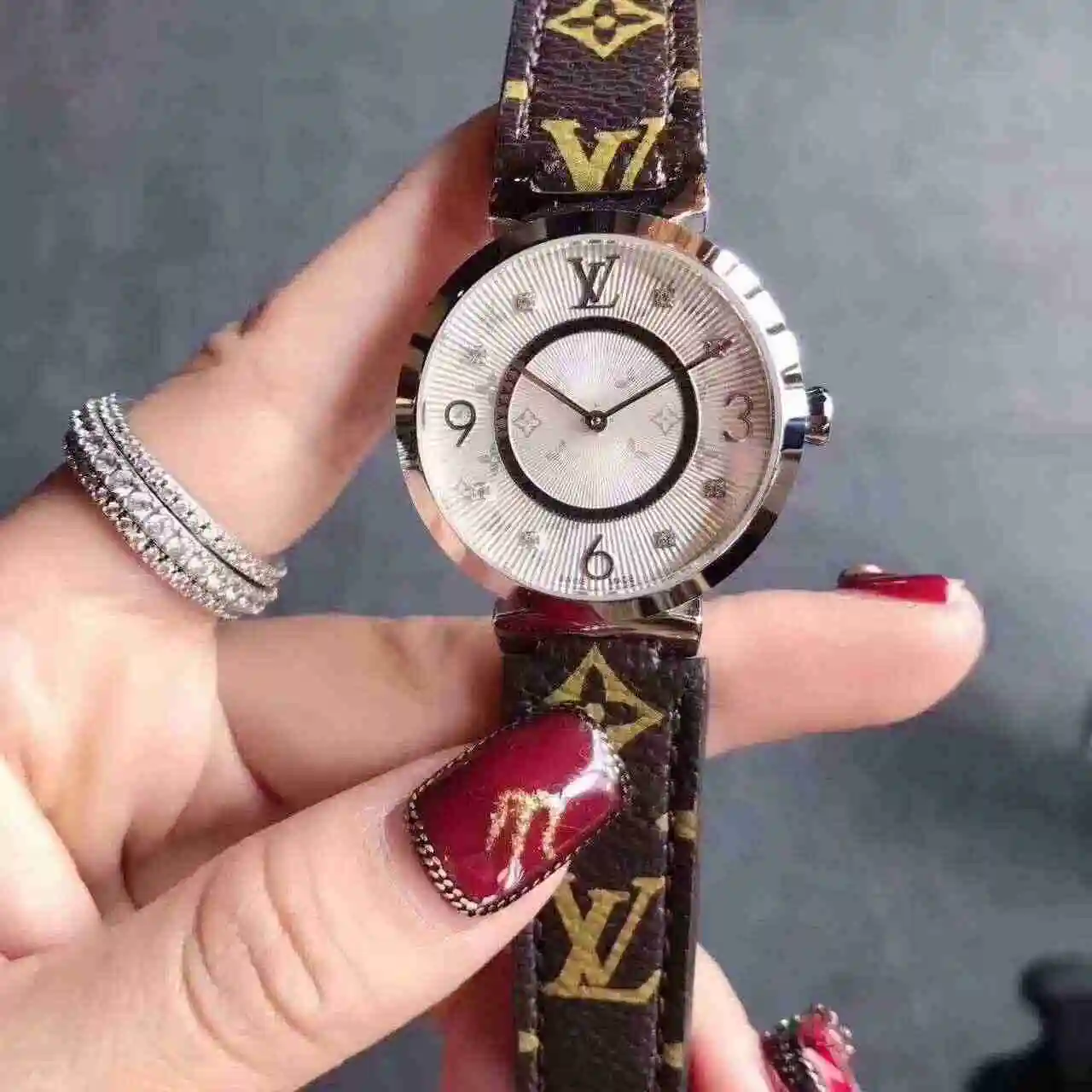 General Watches LV watch for women with original fully automatic mechanical movement, top grade 316 precision steel case with mineral super strong mirror diameter 34mm KK02750 view 8