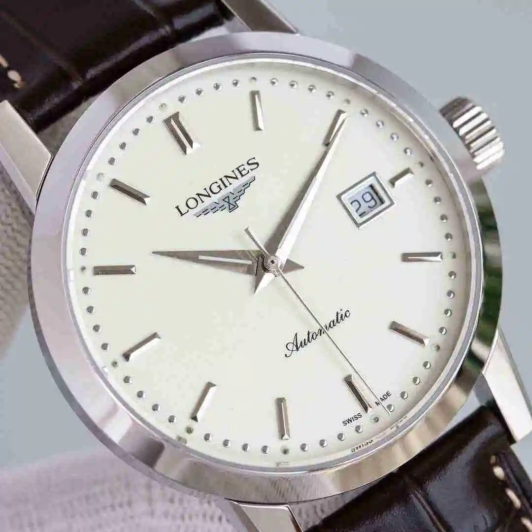 General Watches Longines Watch Men's Watch Paired with Original Fully Automatic Mechanical Movement Top grade 316 Precision Steel Case with Mineral Super Strong Mirror Diameter 40mm kk08250 1 view 5