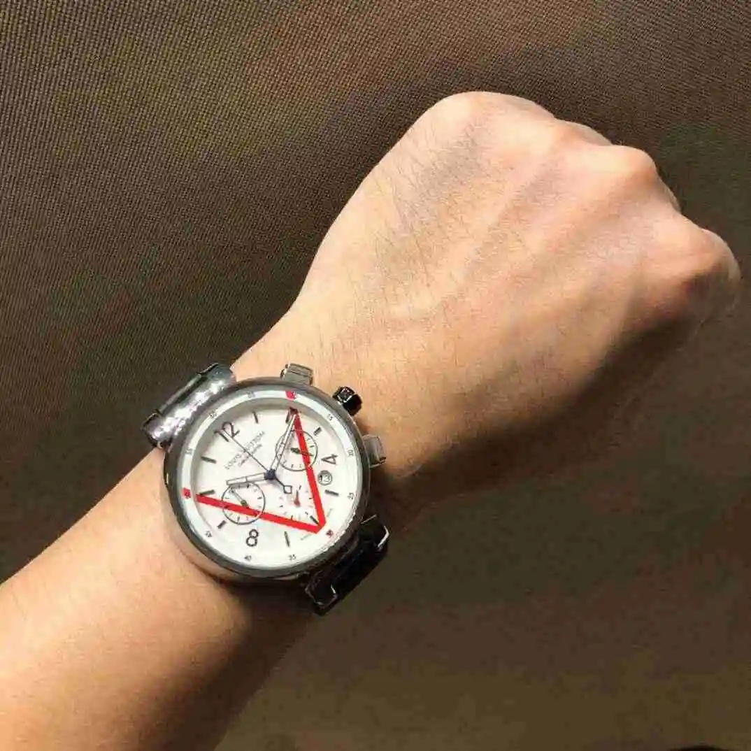 General Watches LV watch for men with original fully automatic mechanical movement, top grade 316 precision steel case with mineral super strong mirror diameter 42mm KK02950 2 view 5