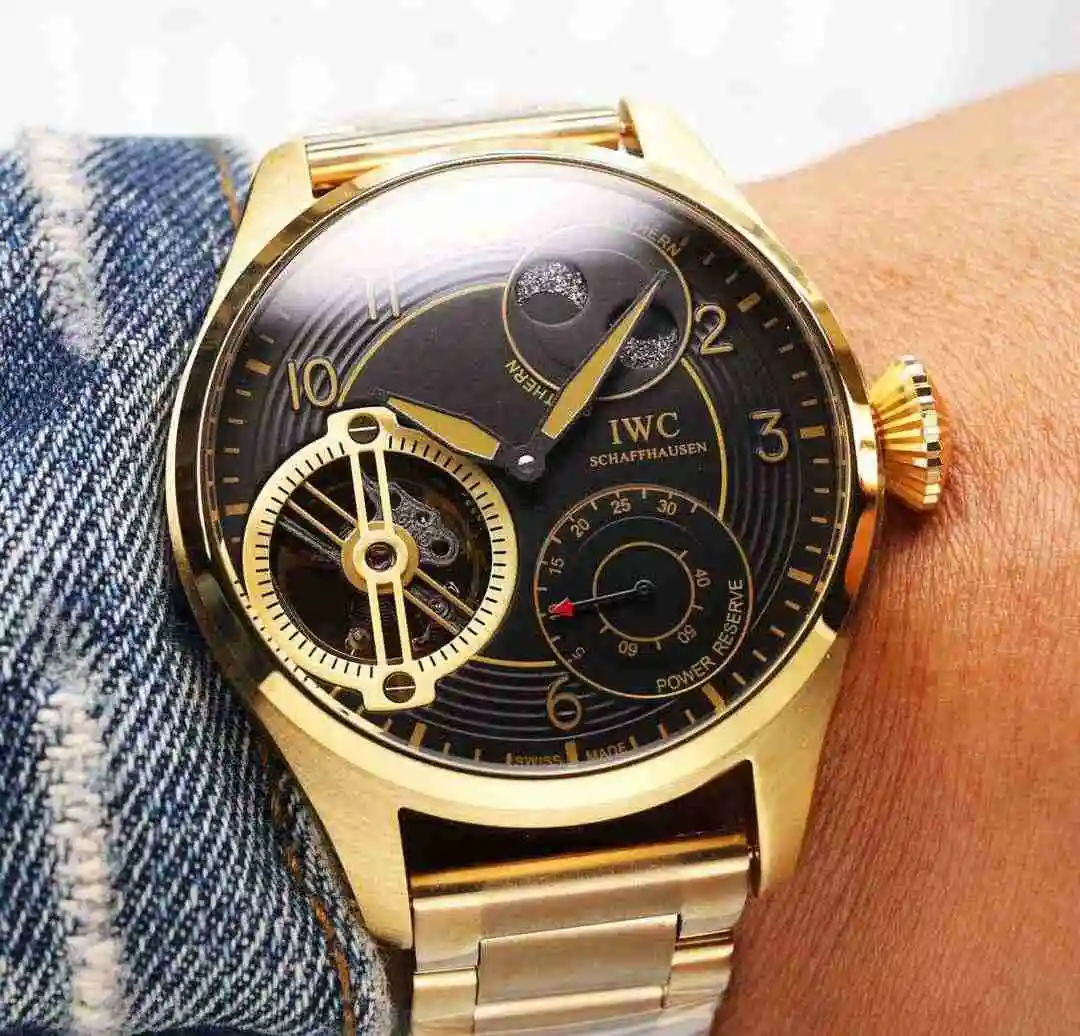 General Watches IWC Wanguo Watch Men's Watch Paired with Original Fully Automatic Mechanical Movement Top Grade 316 Precision Steel Case with Mineral Super Strong Mirror Diameter 46mm KK06500 view 6