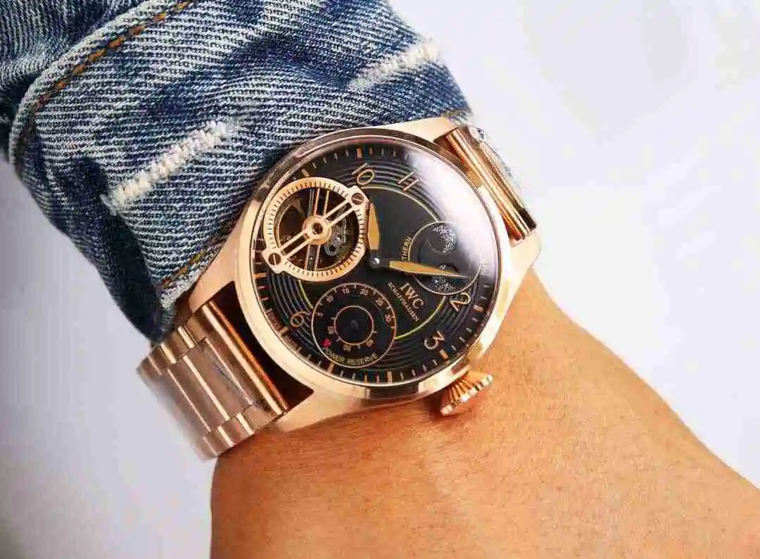 General Watches IWC Wanguo Watch Men's Watch Paired with Original Fully Automatic Mechanical Movement Top Grade 316 Precision Steel Case with Mineral Super Strong Mirror Diameter 46mm KK06500 view 8