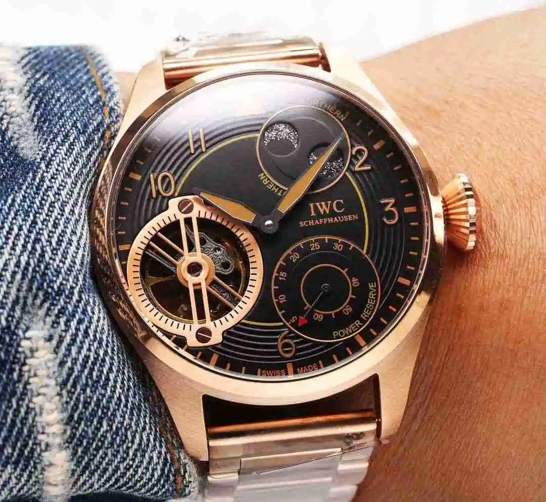 General Watches IWC Wanguo Watch Men's Watch Paired with Original Fully Automatic Mechanical Movement Top Grade 316 Precision Steel Case with Mineral Super Strong Mirror Diameter 46mm KK06500 view 9