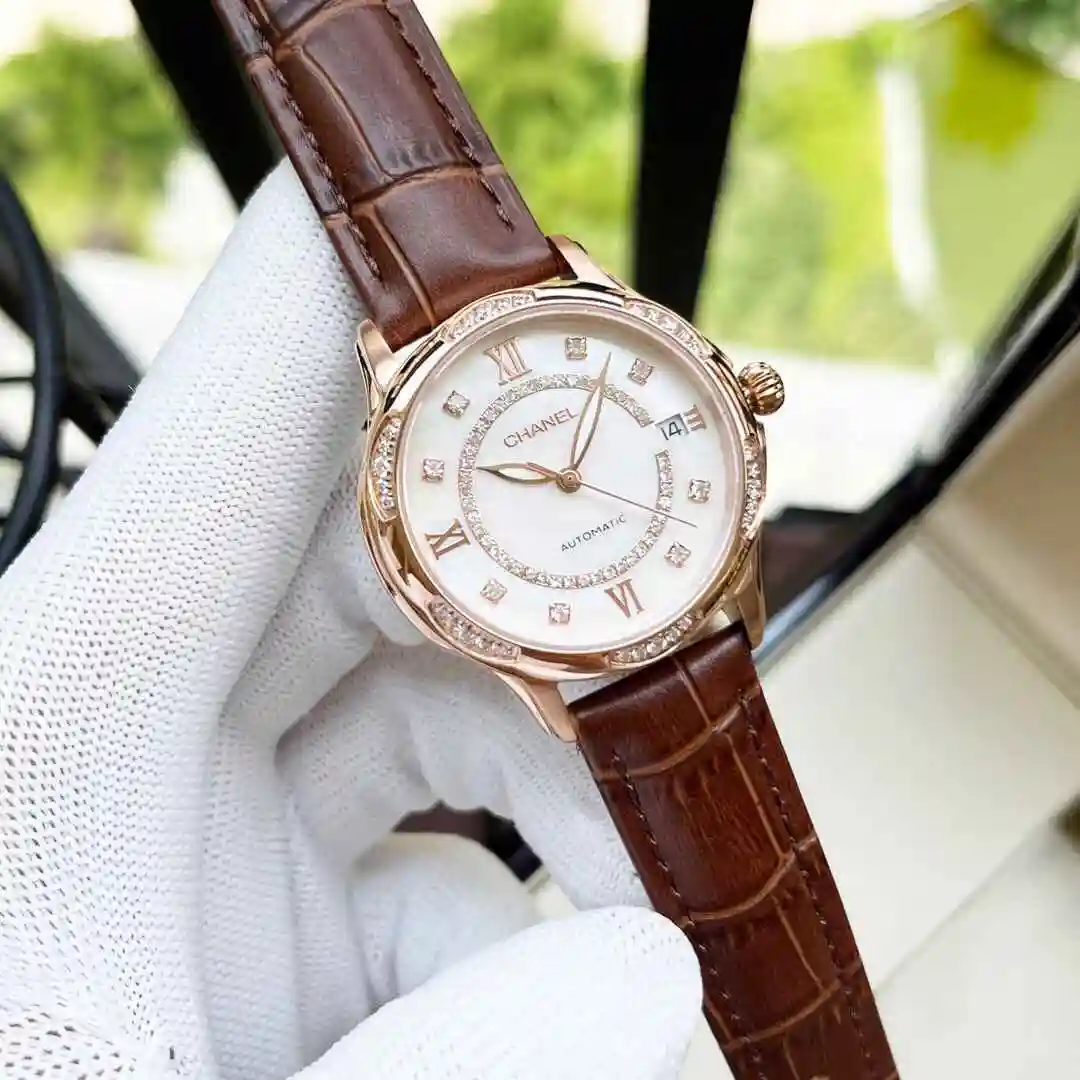 General Watches Chanel Watch Women's Watch Paired with Original Fully Automatic Mechanical Movement Top grade 316 Precision Steel Case with Mineral Super Strong Mirror Diameter 34mm KK view 9