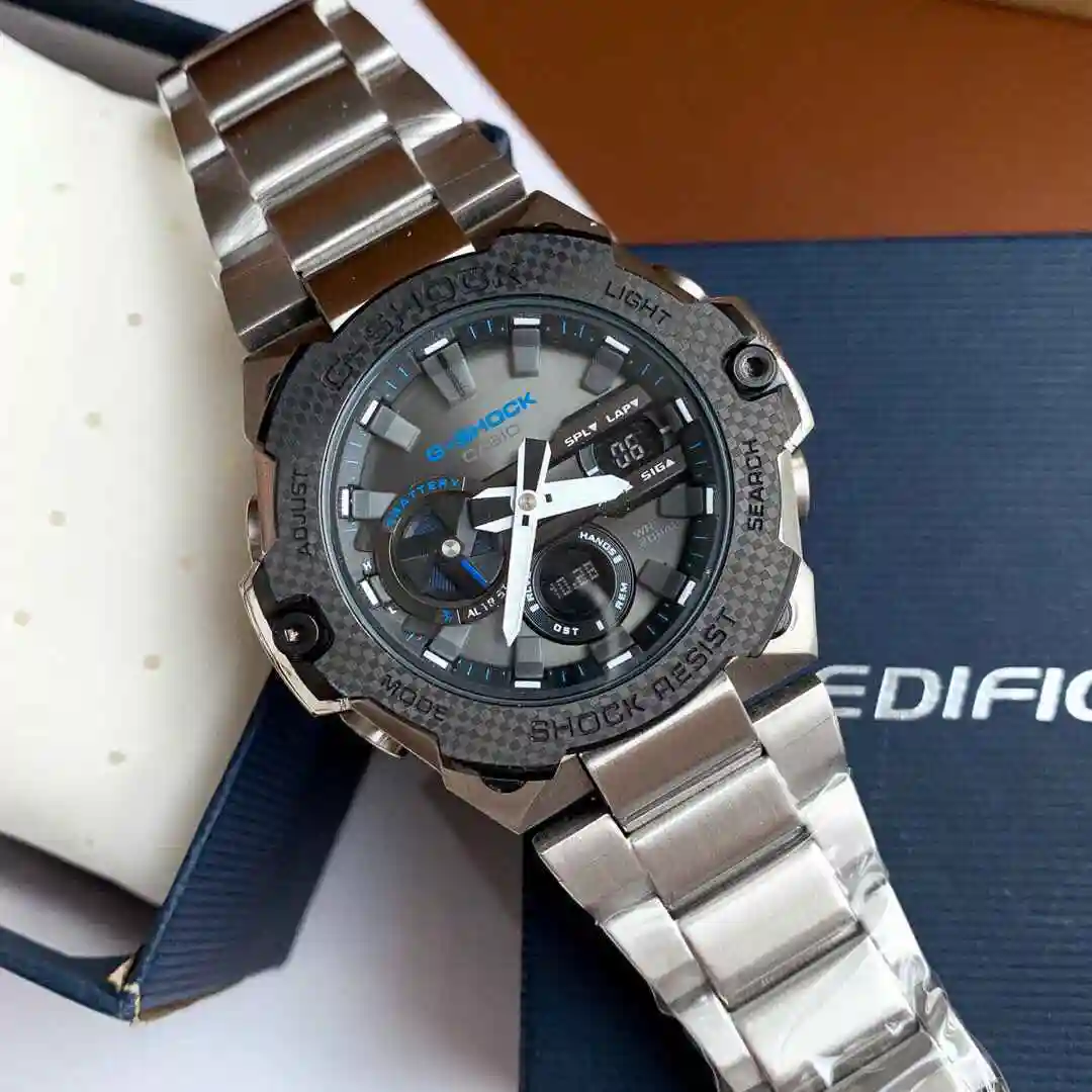 General Watches Casio watch for men with original fully automatic mechanical movement, top grade 316 precision steel case with mineral super strong mirror diameter 46mm KK02350 1 view 7