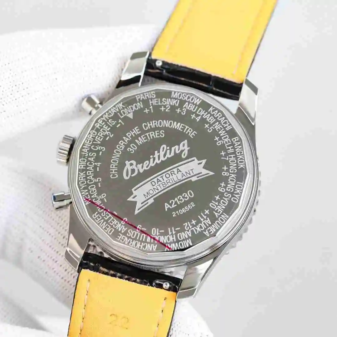 General Watches Breitling Watch Men's Watch Paired with Original Fully Automatic Mechanical Movement Top Grade 316 Precision Steel Case with Mineral Super Strong Mirror Diameter 43mm KK view 4